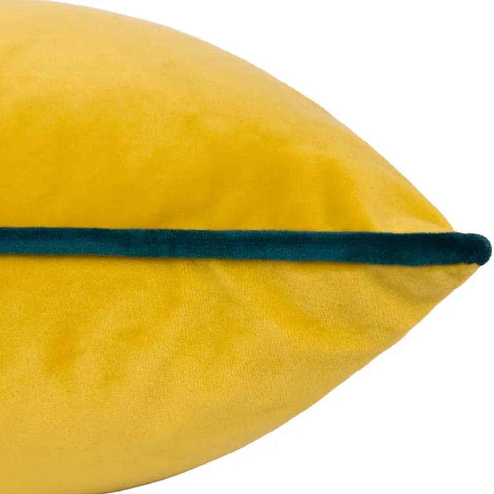 Meridian Cylon Velvet Cushion - Teal