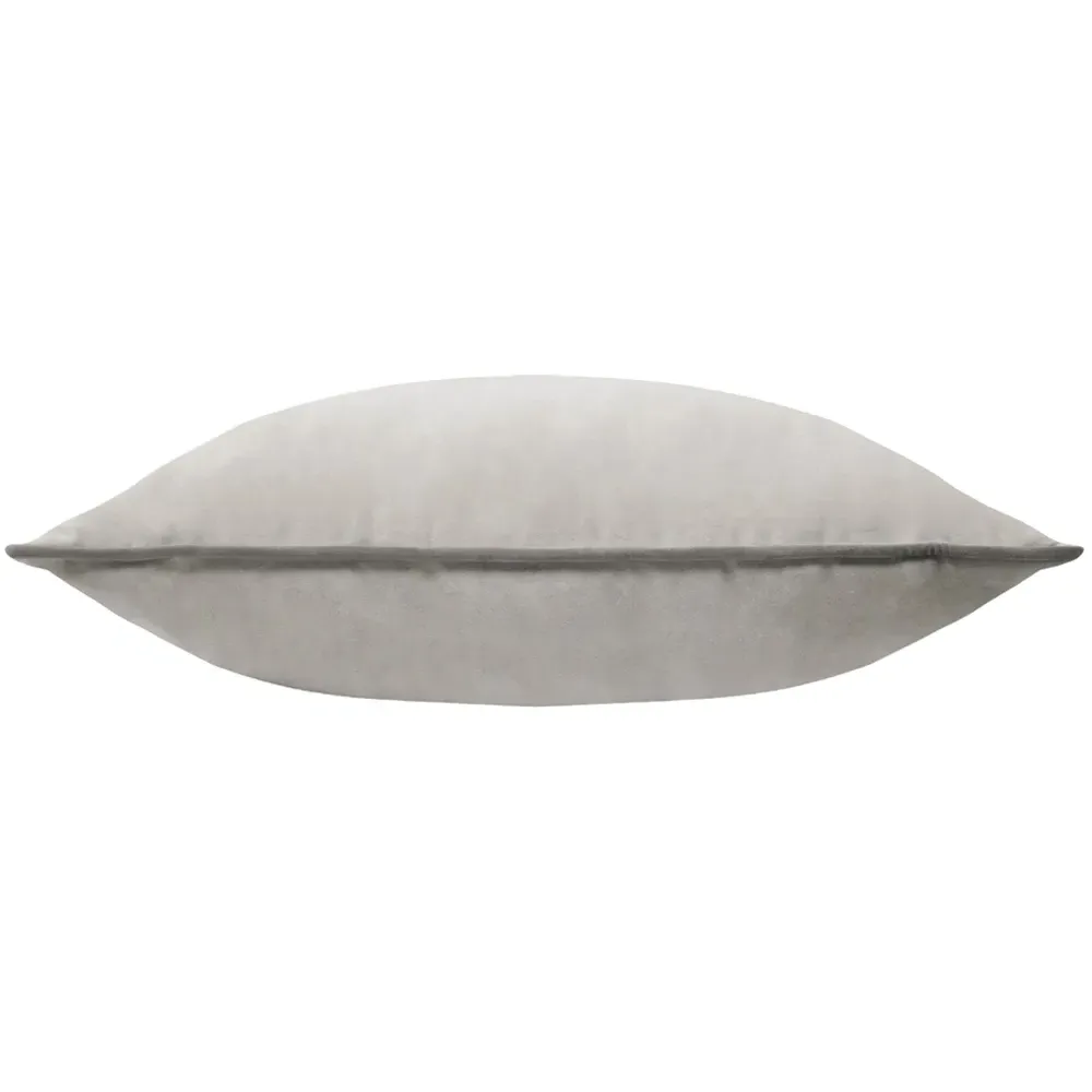 Meridian Dove Cushion - Charcoal, Velvet