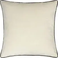 Meridian Ivory Black Velvet Cushion