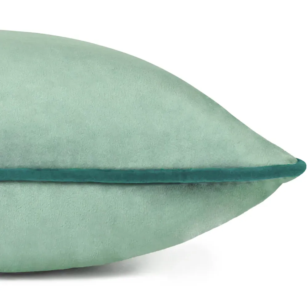Meridian Mineral Velvet Cushion - Teal