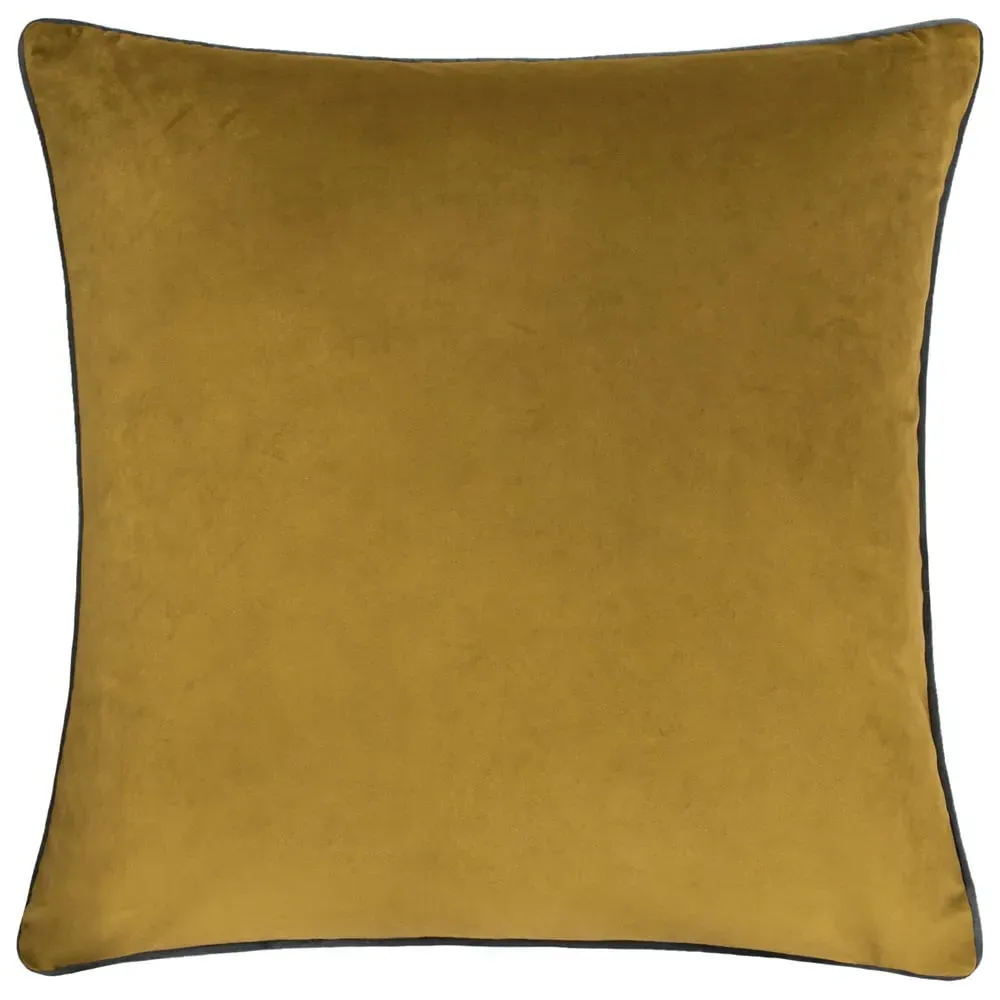 Meridian Moss Charcoal Velvet Cushion