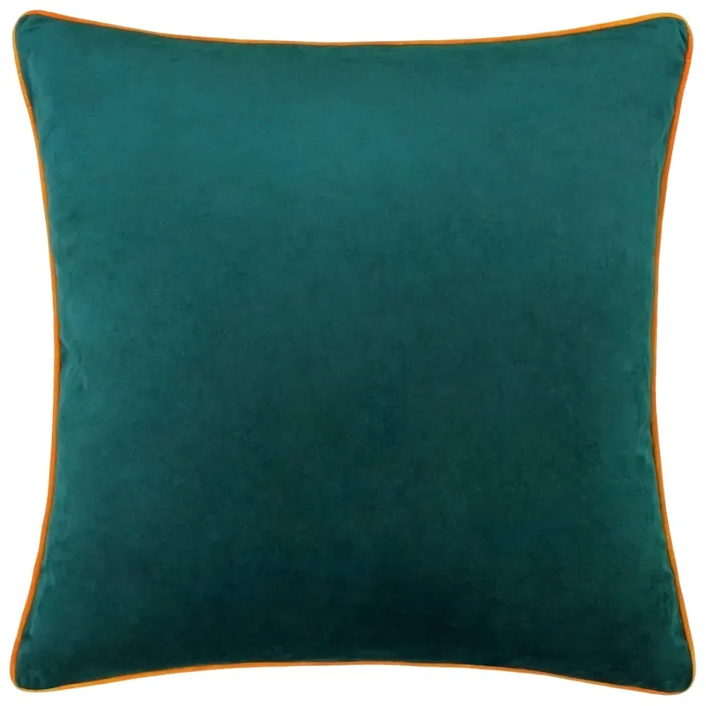 Meridian Teal Clementine Velvet Cushion