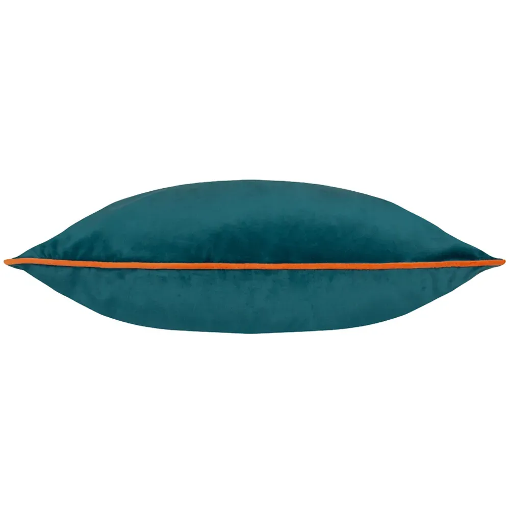 Meridian Teal Tiger Velvet Cushion