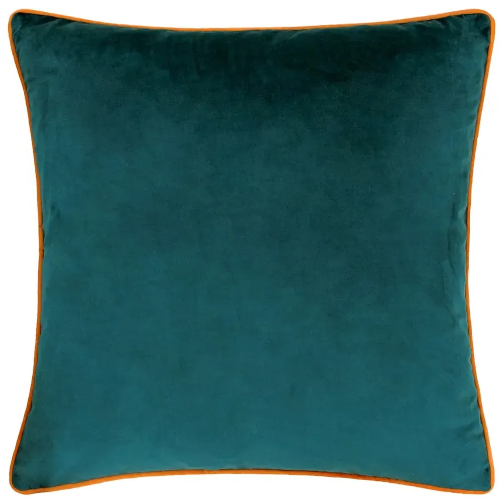 Meridian Teal Tiger Velvet Cushion