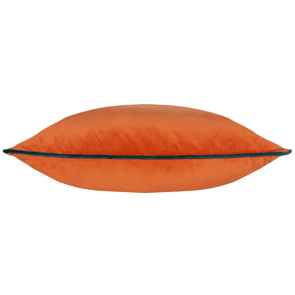 Meridian Tiger Velvet Cushion - Teal