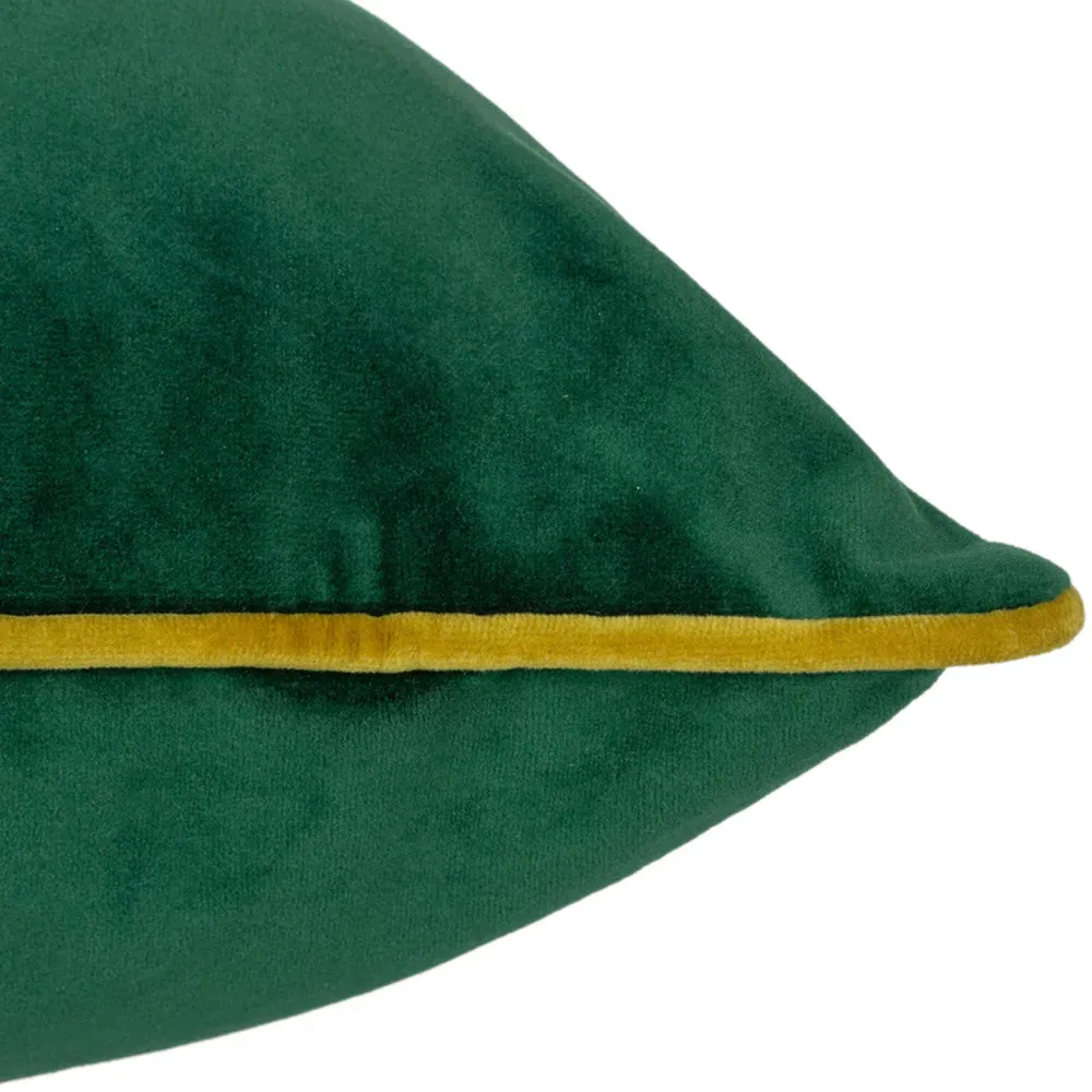 Meridian Velvet Cushion - Emerald, Velvet