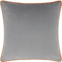 Meridian Velvet Cushion - Grey, Velvet