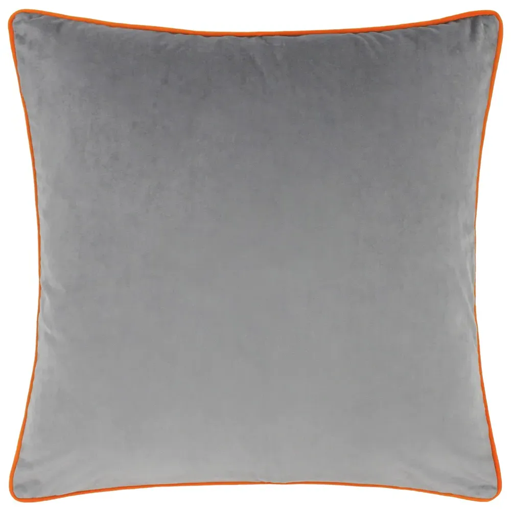 Meridian Velvet Cushion - Grey, Velvet
