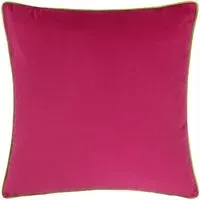 Meridian Velvet Cushion - Hot Pink, Lime