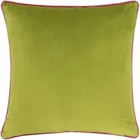 Meridian Velvet Cushion - Lime, Hot Pink