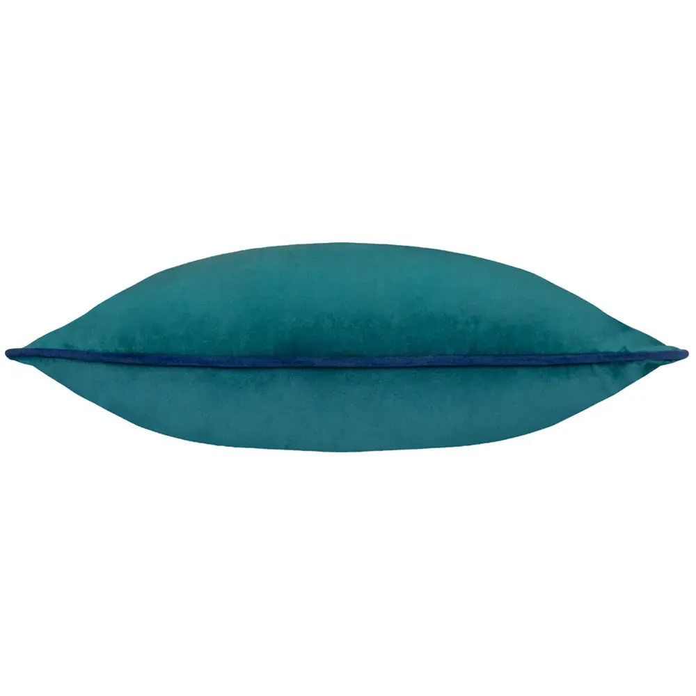 Meridian Velvet Cushion - Teal