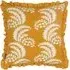 Montrose Floral Cushion with Fringe - Orange, Cotton