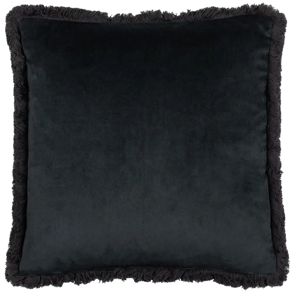 Moon Dusk Rectangular Cushion with Fringe - Gold, Jacquard