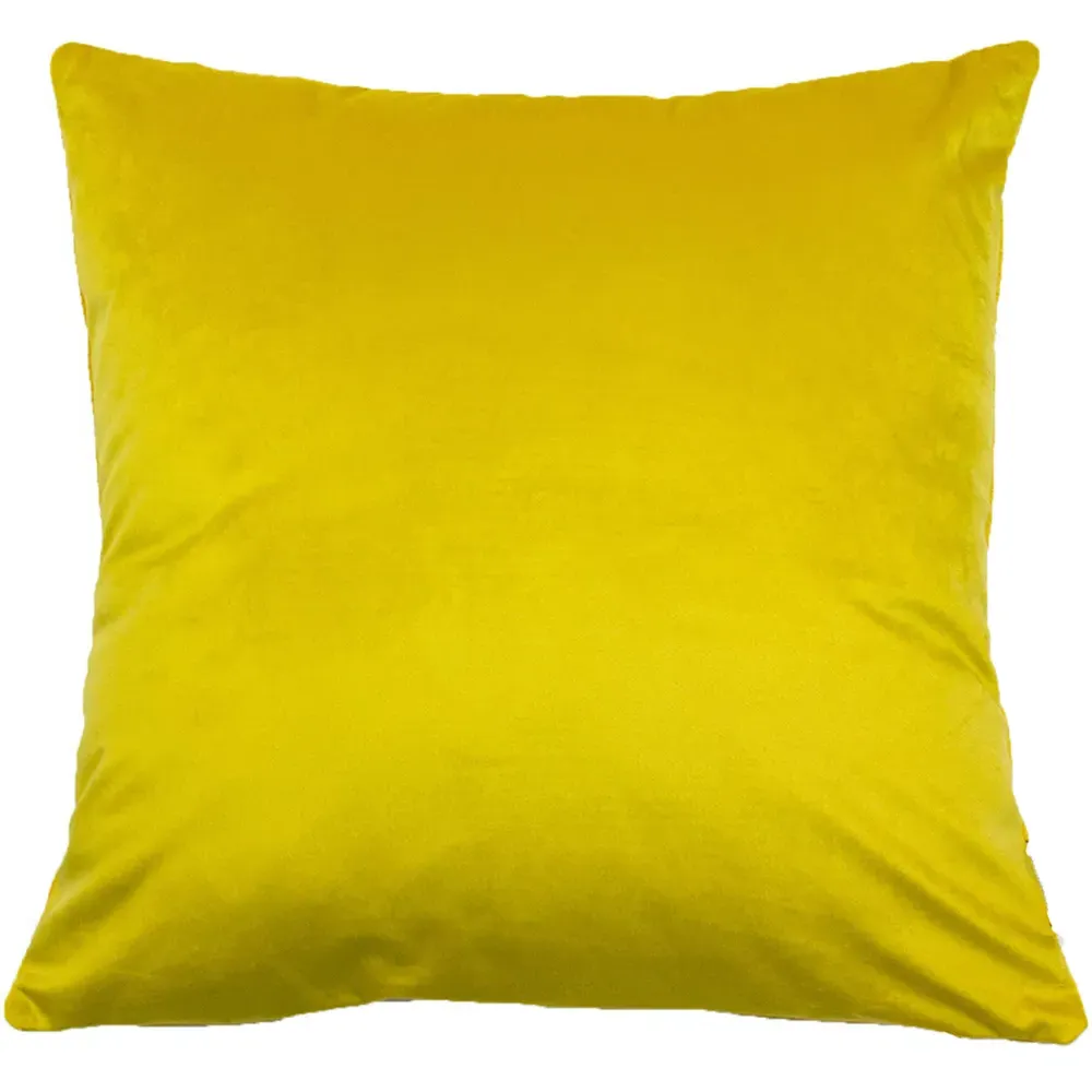 Munich Ribbed Corduroy Cushion - Yellow