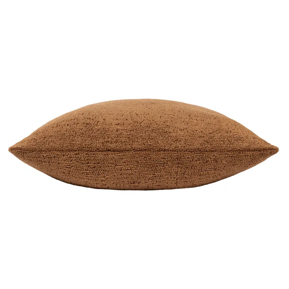 Nellim Boucle Cushion - Brown, Polyester