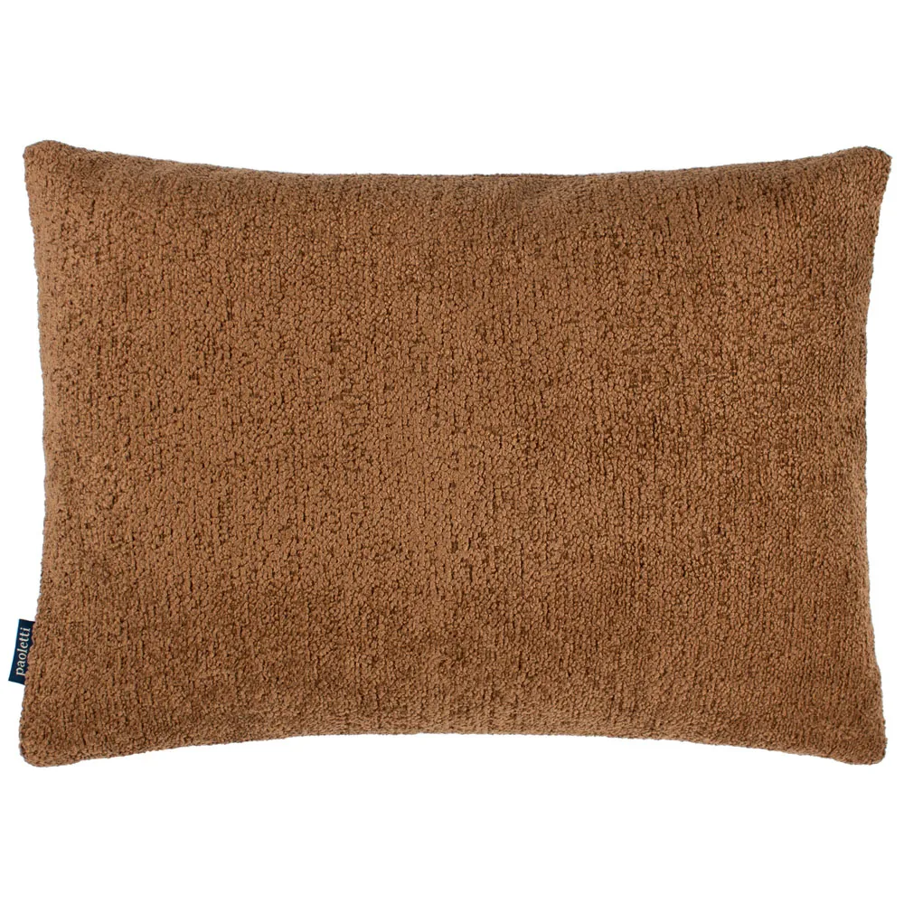 Nellim Boucle Cushion - Brown, Polyester