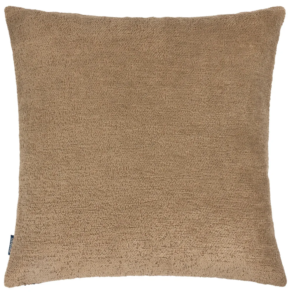 Nellim Square Boucle Cushion - Brown, Polyester