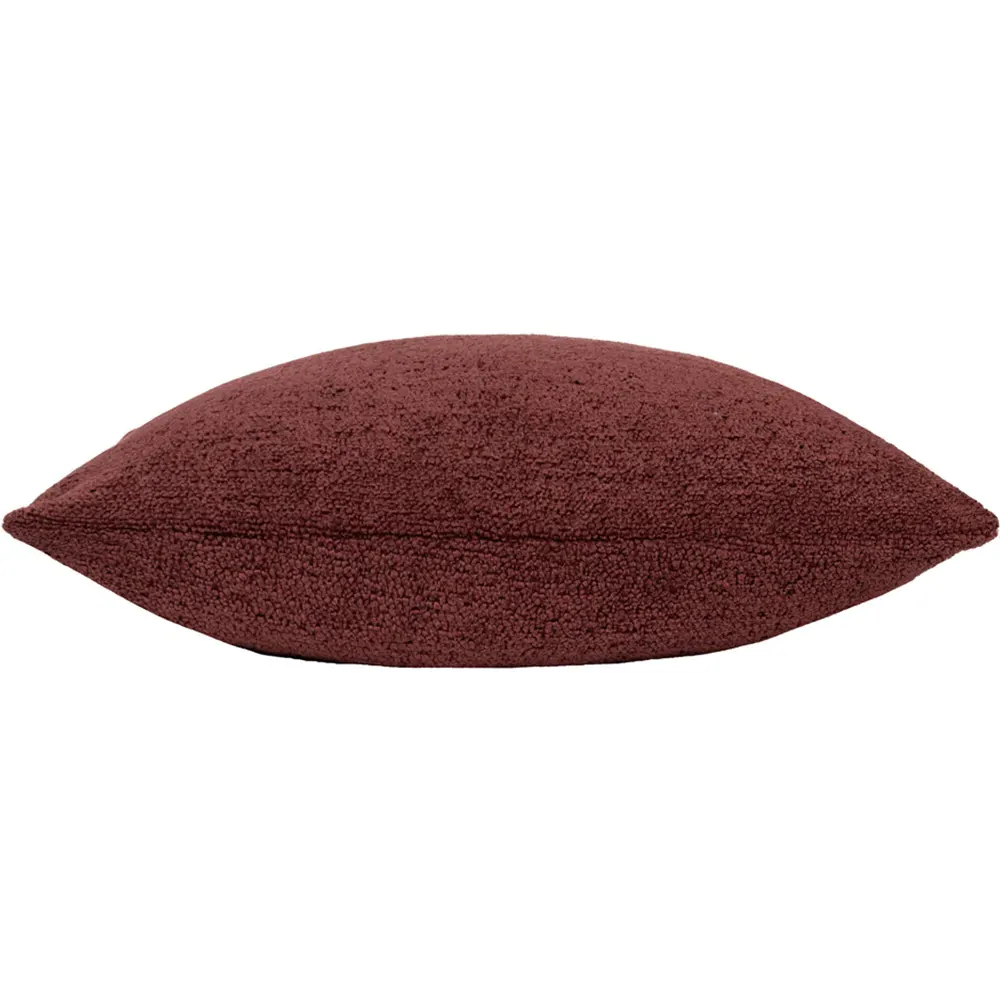 Nellim Square Boucle Cushion - Red, Polyester