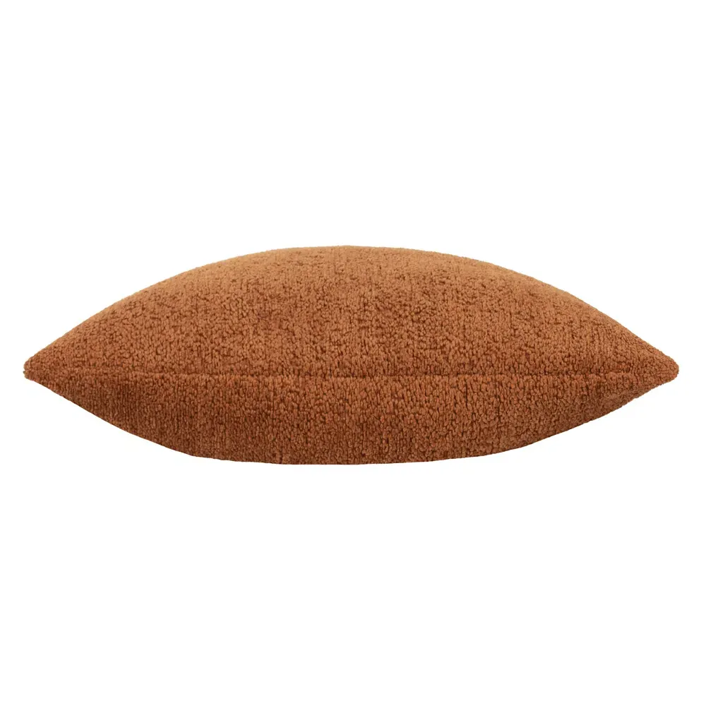 Nellim Square Boucle Cushion - Rust, Polyester