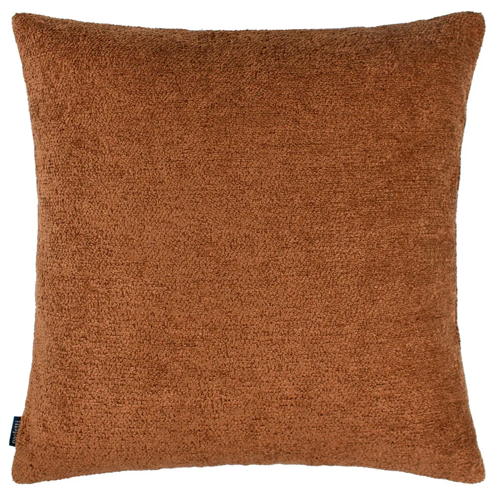 Nellim Square Boucle Cushion - Rust, Polyester