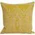 Paisley Printed Cushion - Yellow, Polycotton