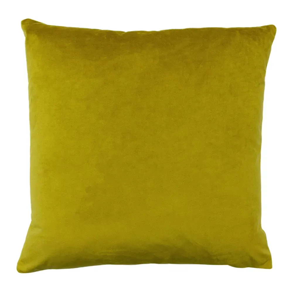 Palm Grove Cushion - Gold, Velvet Jacquard