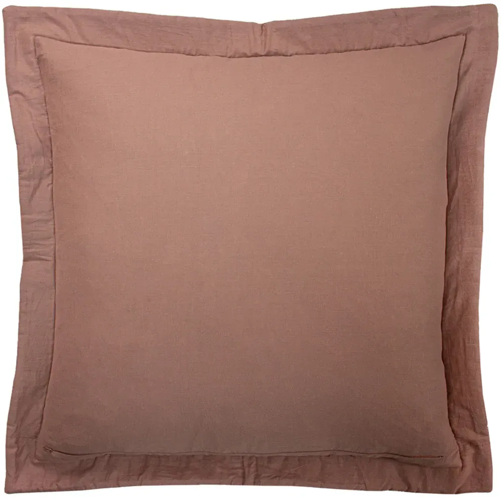 Palmeria Quilted Velvet Cushion - Blush