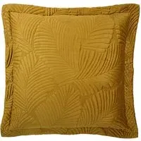 Palmeria Quilted Velvet Cushion - Gold
