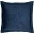 Palmeria Quilted Velvet Cushion - Navy