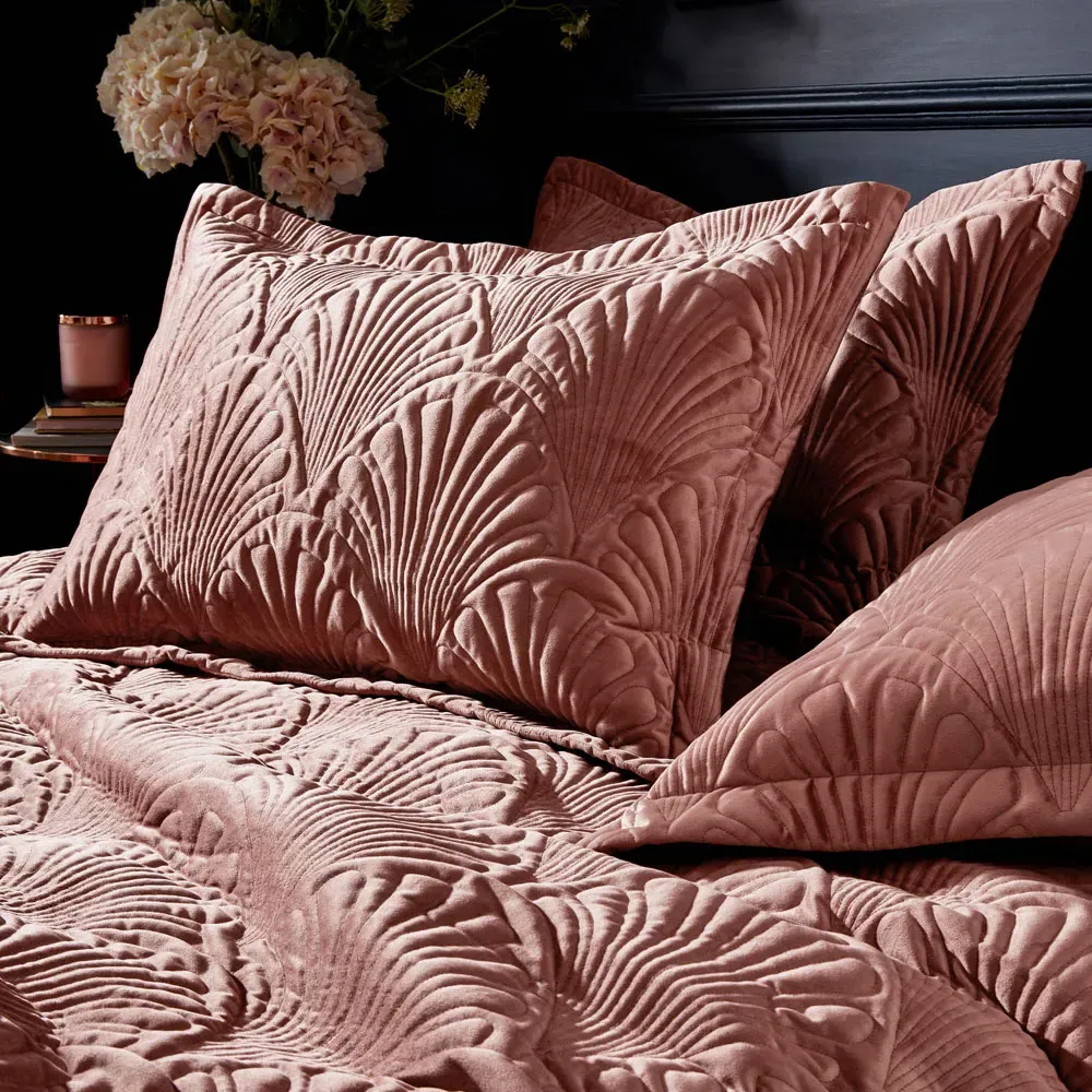 Palmeria Super King Duvet Set - Blush, Velvet