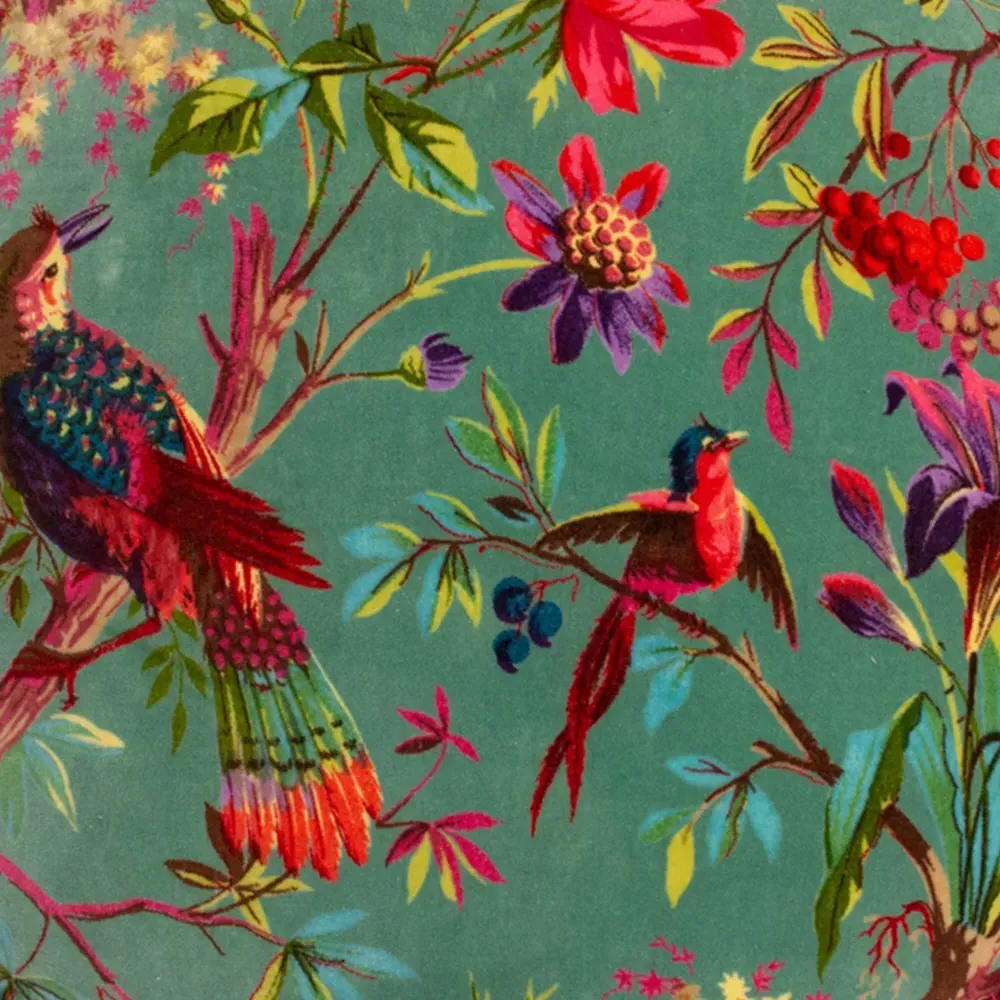 Paradise Round Cushion - Mineral, Velvet