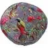 Paradise Round Cushion - Mink, Velvet