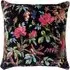 Paradise Velvet Cushion - Black