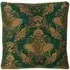 Shiraz Floral Jacquard Cushion - Emerald