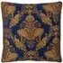 Shiraz Floral Jacquard Cushion - Navy