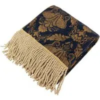 Shiraz Jacquard Throw - Blue, Chenille