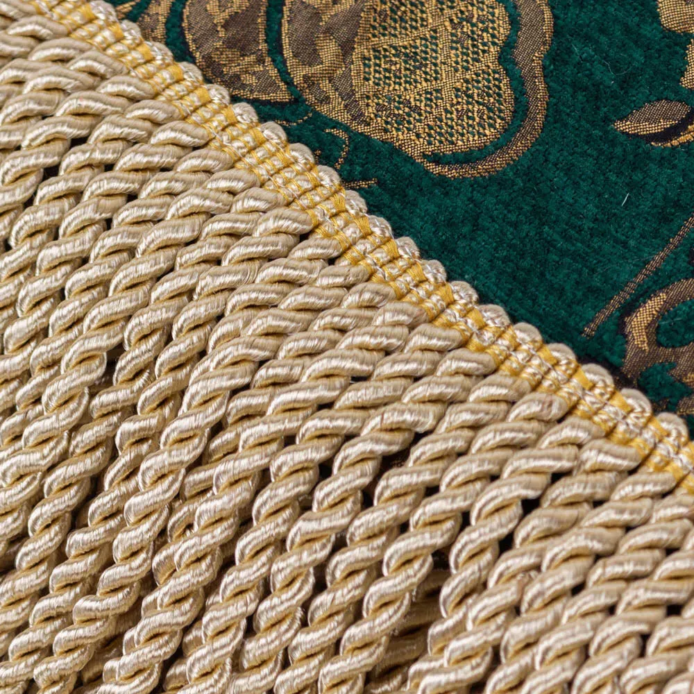Shiraz Jacquard Throw - Green, Chenille