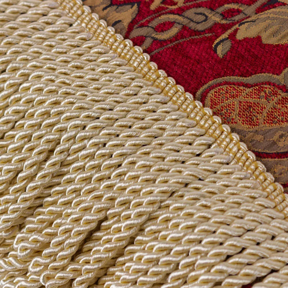 Shiraz Jacquard Throw - Red, Chenille