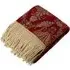 Shiraz Jacquard Throw - Red, Chenille