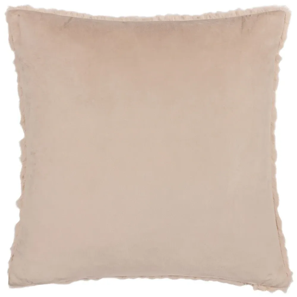 Sonnet Cut Faux Fur Cushion - Cream