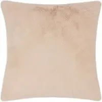 Stanza Brulee Faux Fur Cushion - Cream