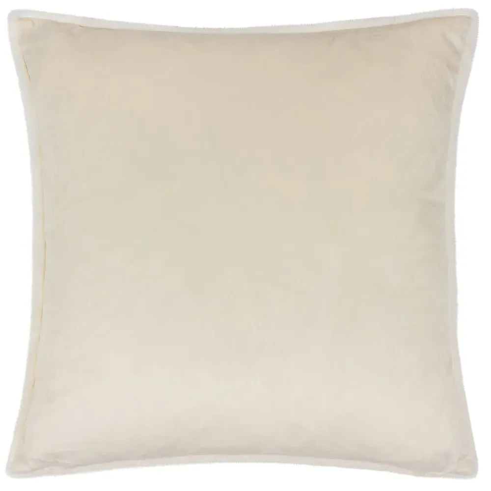 Stanza Ecru Faux Fur Cushion - Cream