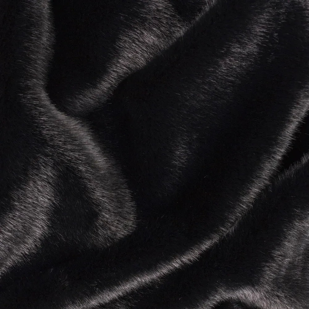 Stanza Faux Fur Throw - Black