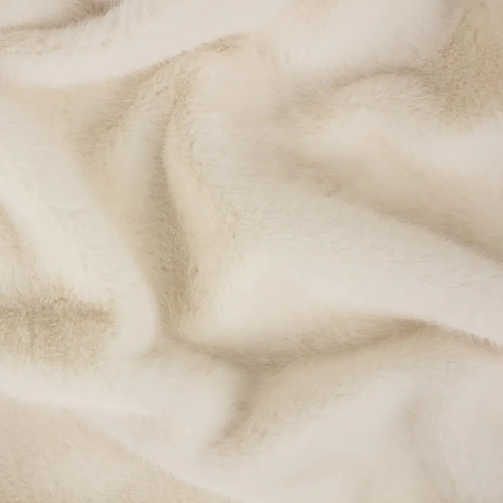 Stanza Faux Fur Throw - Cream