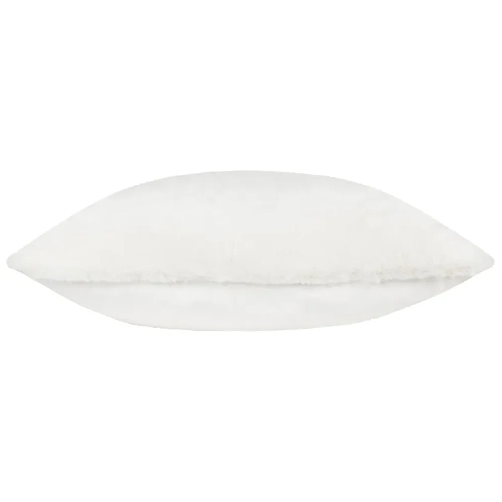 Stanza White Faux Fur Cushion - White