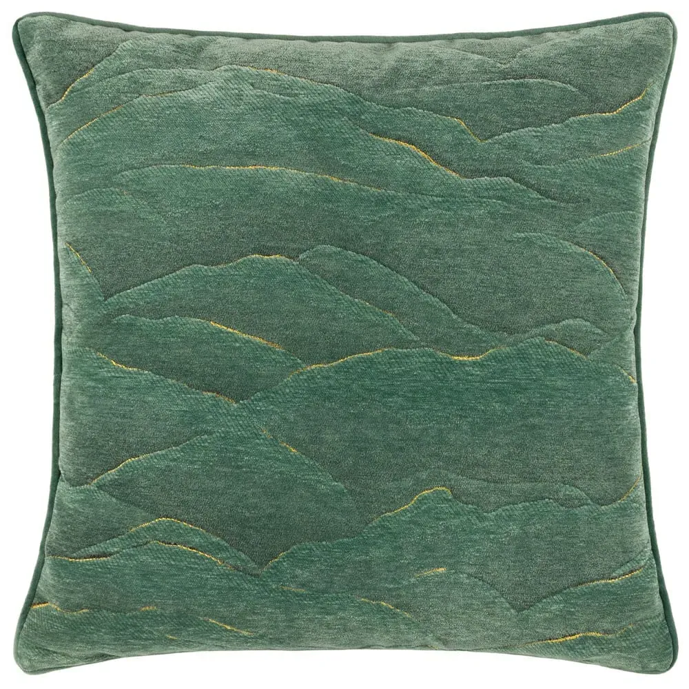 Stratus Jacquard Cushion - Green