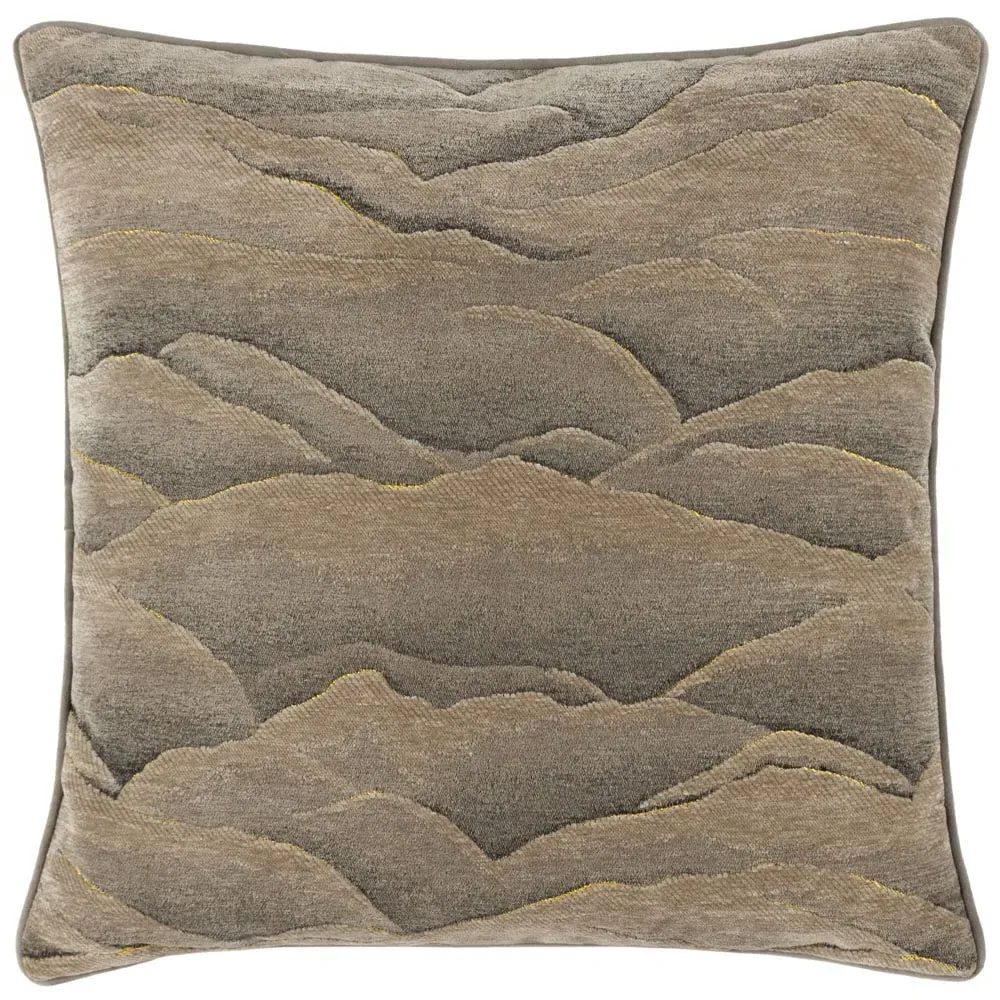 Stratus Jacquard Cushion - Taupe