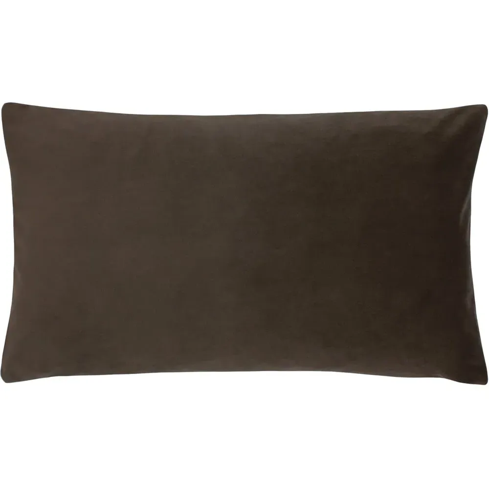 Sunningdale Rectangular Cushion - Truffle, Velvet image