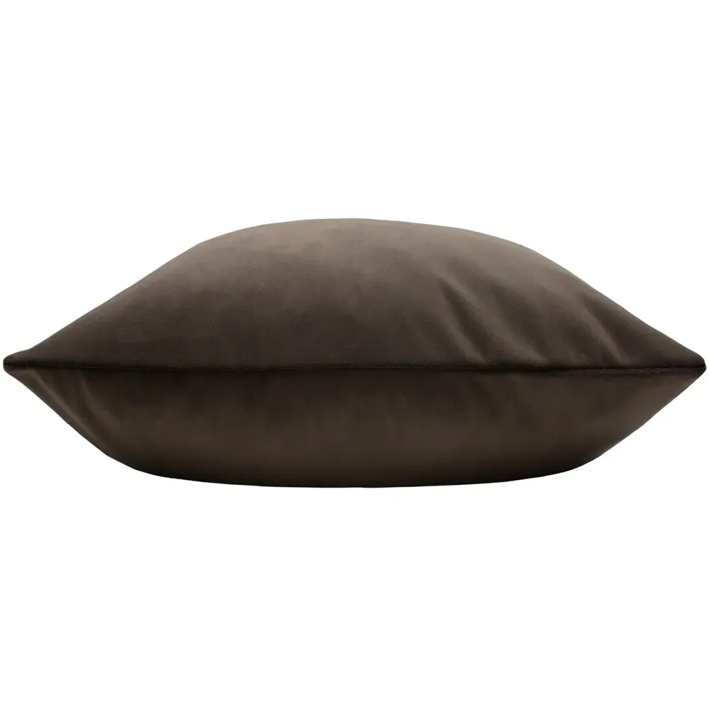Sunningdale Square Cushion - Truffle, Velvet