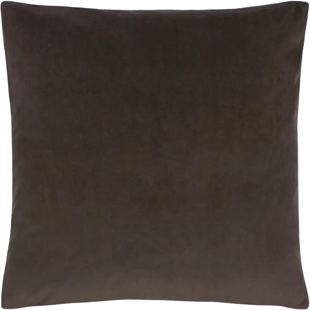 Sunningdale Square Cushion - Truffle, Velvet